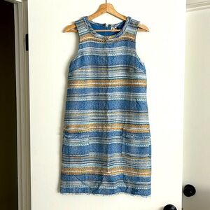 Anthropologie Akemi Kin Blue Tweed Dress